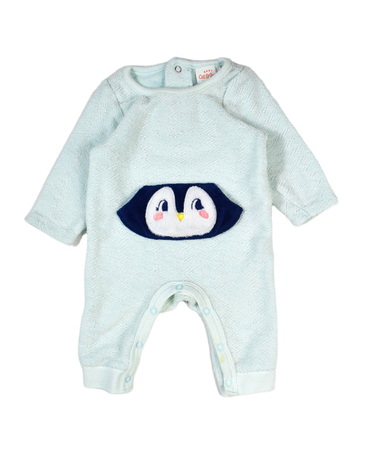 A Blue Long Sleeve Jumpsuits from Cat & Jack in size Newborn for boy. (Front View)