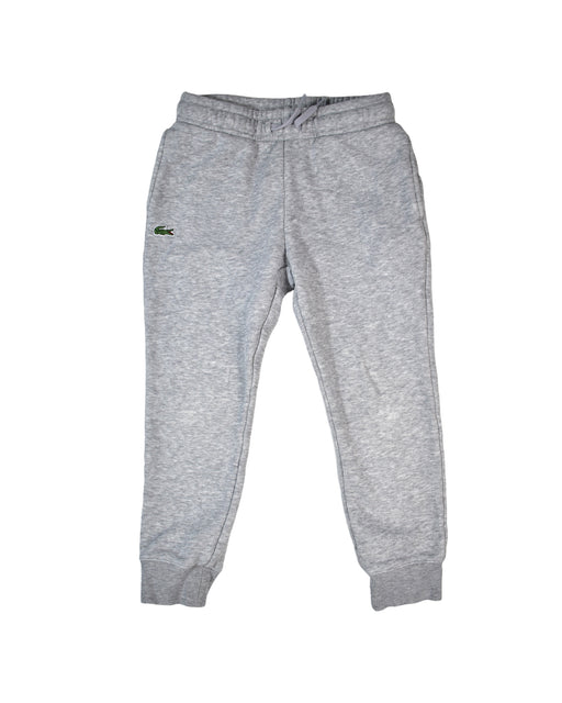 A Grey Sweatpants from Lacoste in size 6T for boy. (Front View)