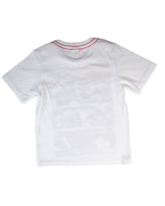 A White Short Sleeve T Shirts from Marvel in size S for boy. (Back View)