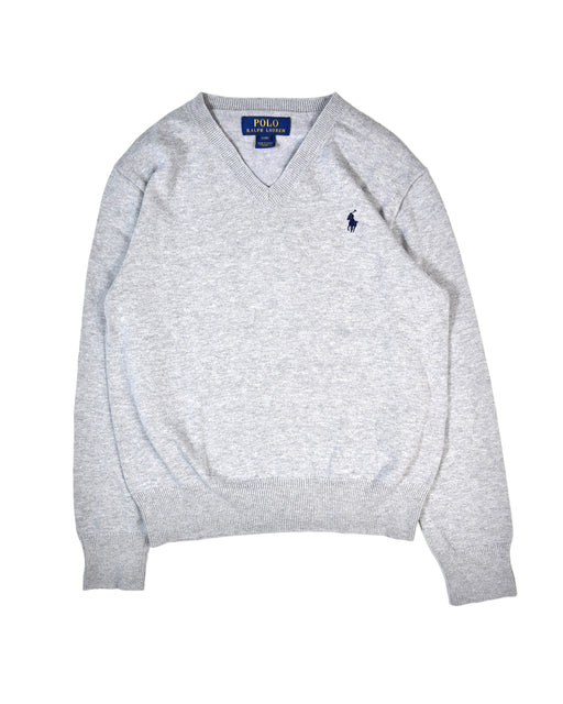 A White Knit Sweaters from Polo Ralph Lauren in size 8Y for boy. (Front View)