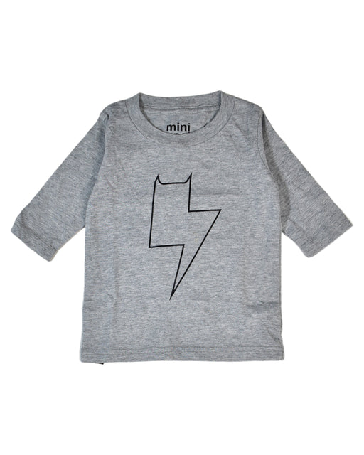 A Grey Long Sleeve Tops from Mini Munster in size 3-6M for boy. (Front View)