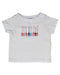 A White Short Sleeve T Shirts from Jacadi in size 6-12M for girl. (Front View)