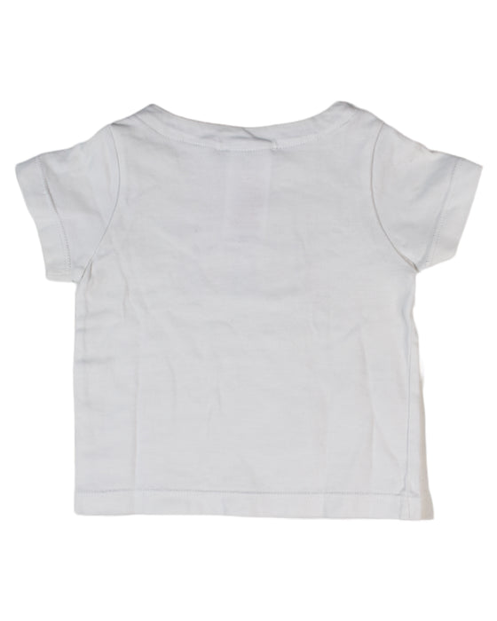 A White Short Sleeve T Shirts from Jacadi in size 6-12M for girl. (Back View)