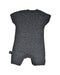 A Black Short Sleeve Rompers from Nununu in size 18-24M for boy. (Back View)