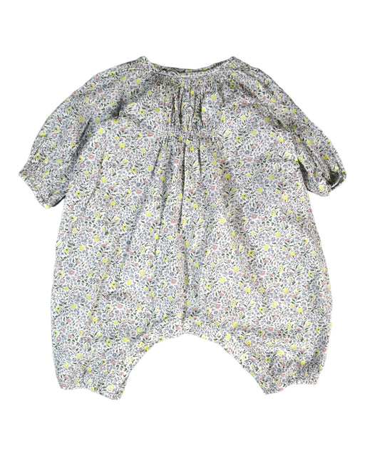 A Grey Long Sleeve Rompers from Bonpoint in size 3-6M for girl. (Front View)