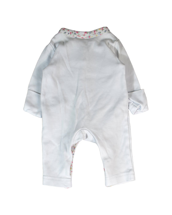 A White Long Sleeve Jumpsuits from The Little White Company in size Newborn for girl. (Back View)