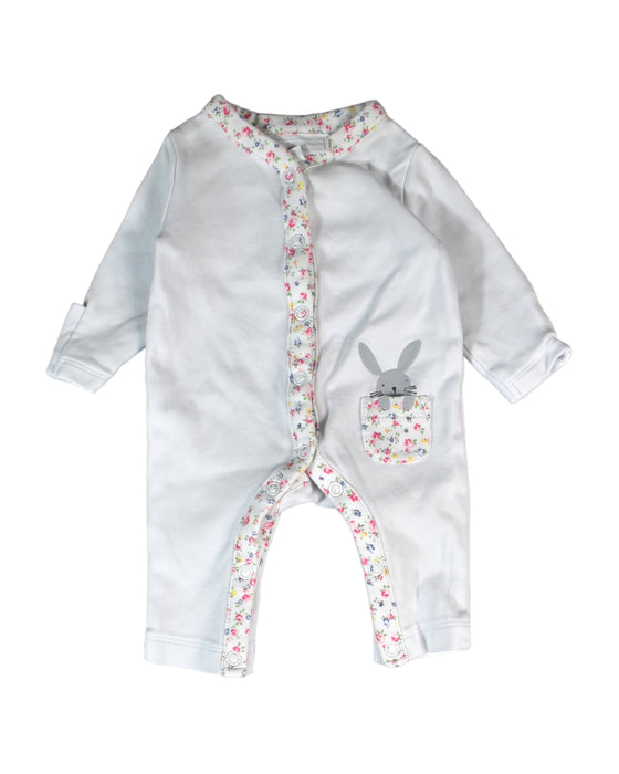 A White Long Sleeve Jumpsuits from The Little White Company in size Newborn for girl. (Front View)