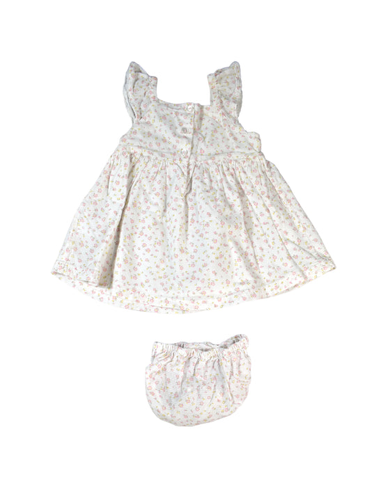 A White Dress Sets from The Little White Company in size 0-3M for girl. (Back View)