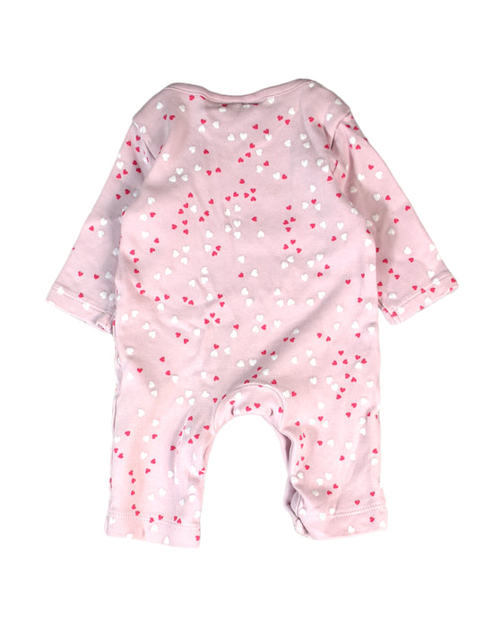 A Pink Long Sleeve Jumpsuits from The Little White Company in size Newborn for girl. (Back View)