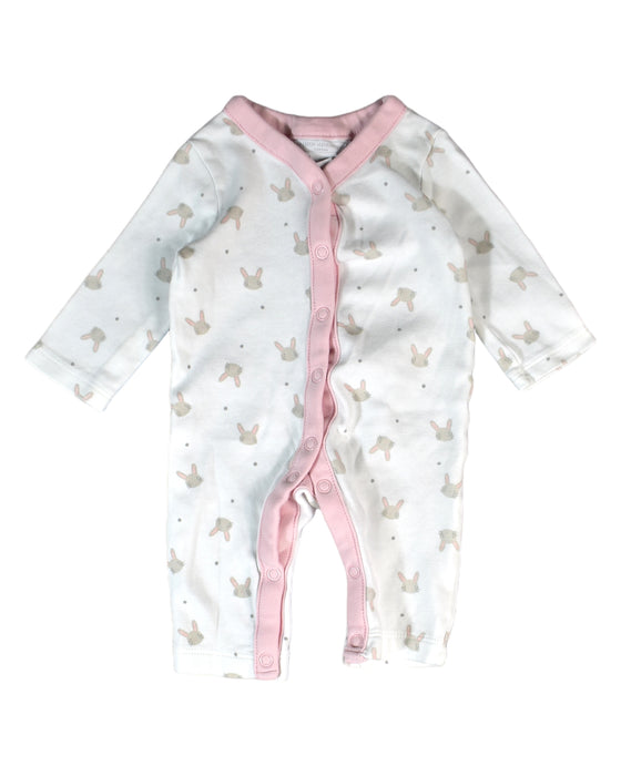 A White Long Sleeve Jumpsuits from The Little White Company in size Newborn for girl. (Front View)