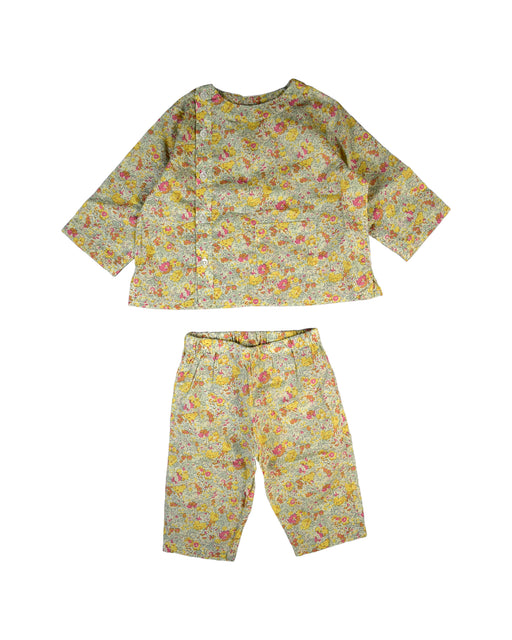 A Yellow Pants Sets from Bonpoint in size 3-6M for girl. (Front View)