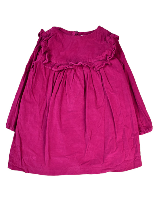 A Pink Long Sleeve Dresses from Jacadi in size 4T for girl. (Front View)