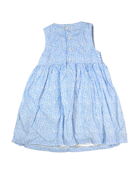 A Blue Sleeveless Dresses from Jojo Maman Bébé in size 3T for girl. (Back View)