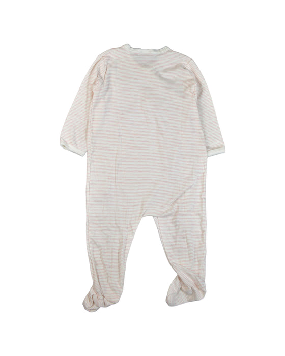 A White Onesies from Petit Bateau in size 12-18M for boy. (Back View)