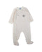 A White Onesies from Petit Bateau in size 12-18M for boy. (Front View)