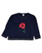 A Black Long Sleeve Tops from Petit Bateau in size 4T for girl. (Front View)