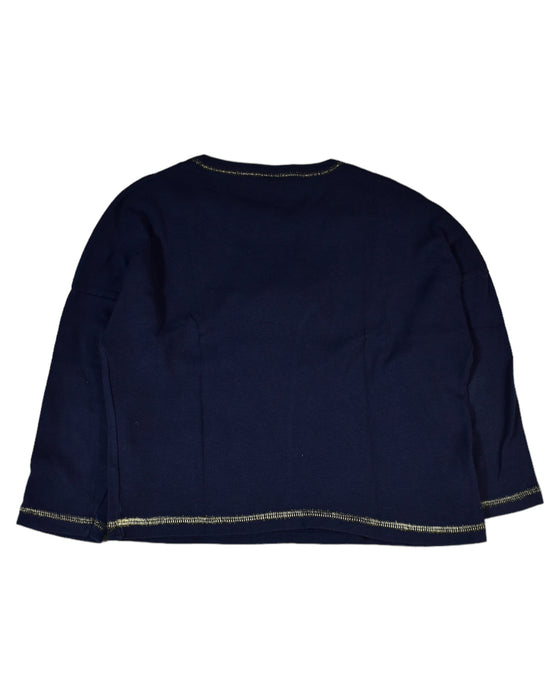 A Black Long Sleeve Tops from Petit Bateau in size 4T for girl. (Back View)