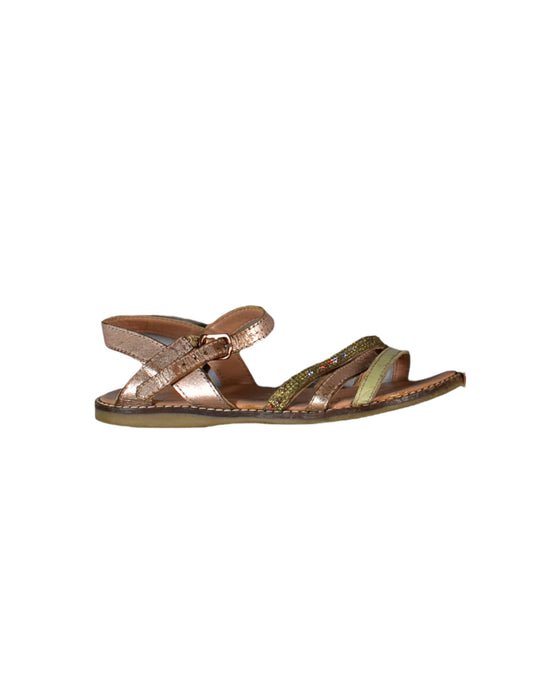 A Brown Sandals from Conguitos in size 9Y for girl. (Front View)