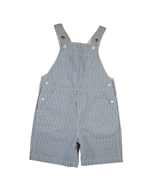 A Grey Overall Shorts from Petit Bateau in size 6-12M for boy. (Front View)