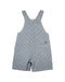 A Grey Overall Shorts from Petit Bateau in size 6-12M for boy. (Back View)