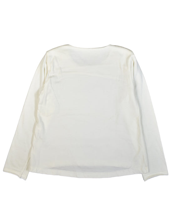 A White Long Sleeve Tops from Alviero Martini in size 5T for girl. (Back View)