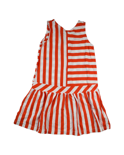 A Orange Sleeveless Dresses from Crewcuts in size 6T for girl. (Front View)