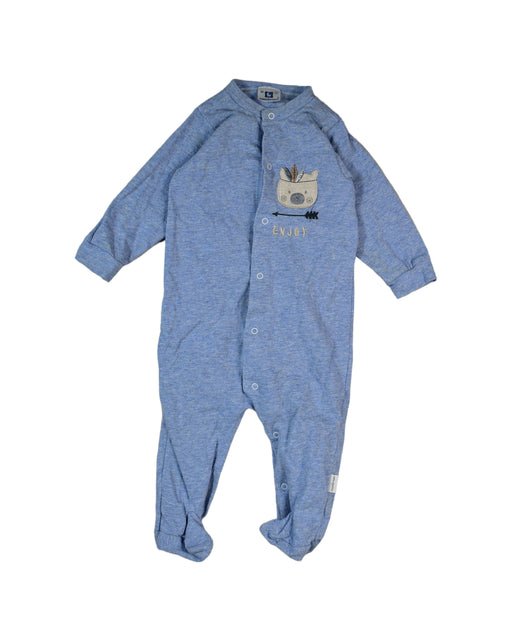 A Blue Onesies from Cambrass in size 0-3M for boy. (Front View)