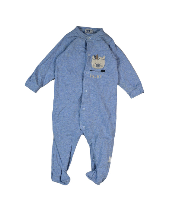 A Blue Onesies from Cambrass in size 0-3M for boy. (Front View)