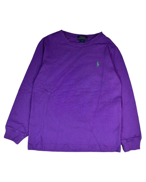 A Purple Sweatshirts from Polo Ralph Lauren in size 7Y for boy. (Front View)