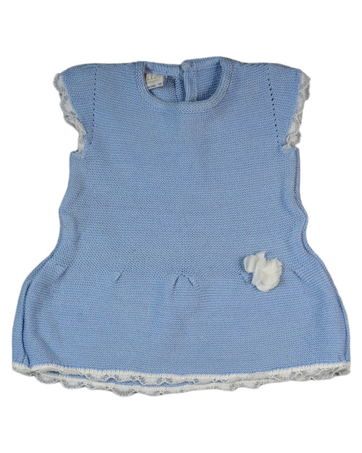 A Blue Sleeveless Dresses from Paz Rodriguez in size 6-12M for girl. (Front View)