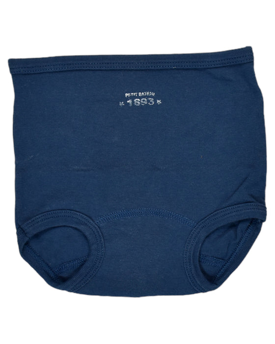 A Blue Bloomers from Petit Bateau in size 6-12M for girl. (Front View)