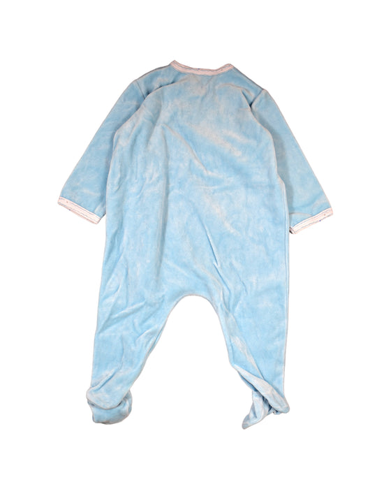 A Blue Onesies from Petit Bateau in size 6-12M for boy. (Back View)