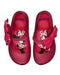 A Red Flats from Mini Melissa in size 3T for girl. (Back View)