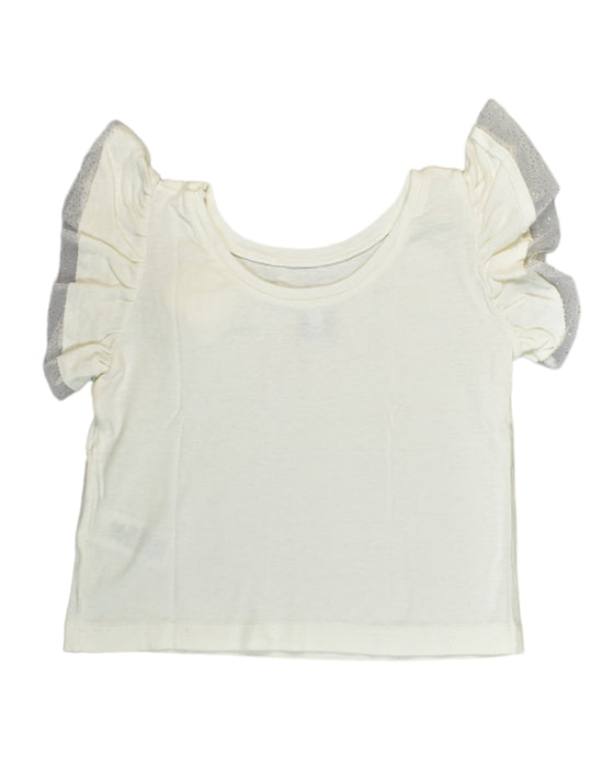 A White Sleeveless Tops from Petit Bateau in size 3T for girl. (Back View)