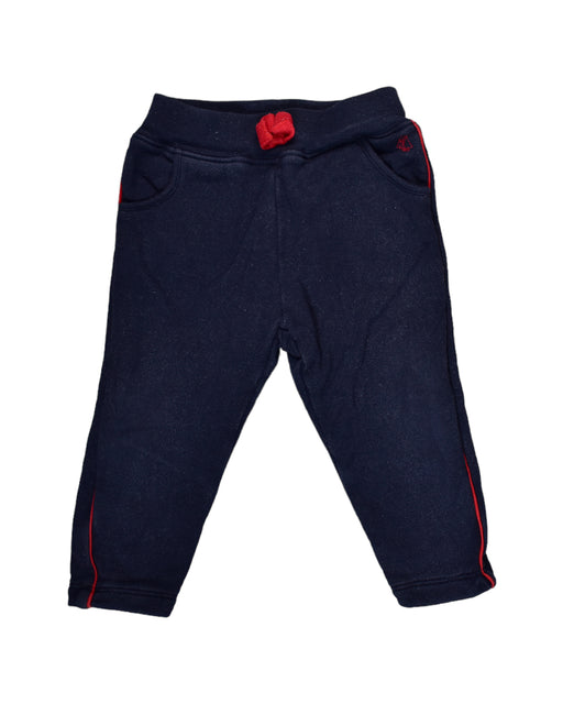 A Navy Sweatpants from Petit Bateau in size 6-12M for boy. (Front View)