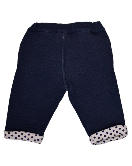 A Navy Casual Pants from Petit Bateau in size 6-12M for boy. (Back View)