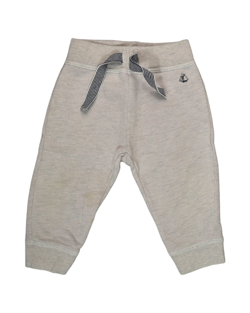 A Brown Sweatpants from Petit Bateau in size 6-12M for boy. (Front View)