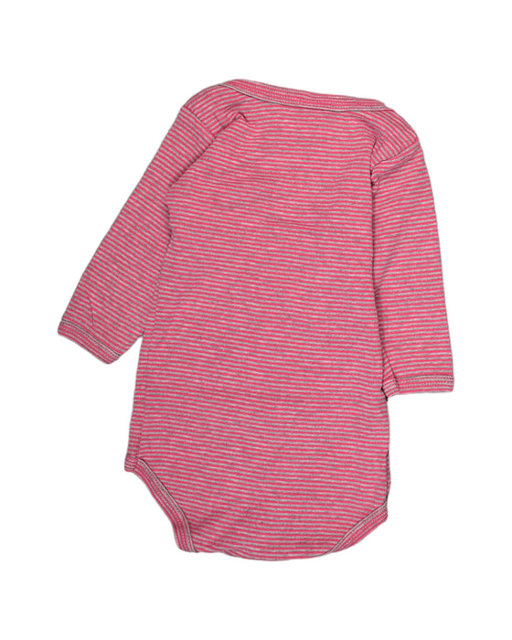 A Pink Bodysuits from Petit Bateau in size 0-3M for girl. (Back View)