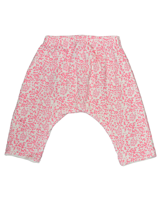 A Pink Leggings from Petit Bateau in size 0-3M for girl. (Back View)