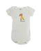 A White Bodysuits from Petit Bateau in size 0-3M for girl. (Front View)