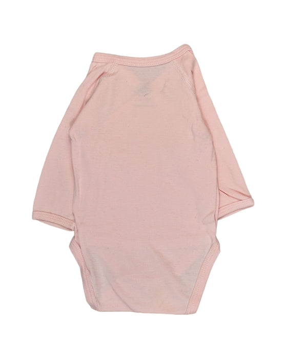 A Pink Bodysuits from Petit Bateau in size 0-3M for girl. (Back View)