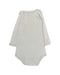 A White Bodysuits from Petit Bateau in size 6-12M for girl. (Back View)