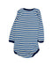 A White Bodysuits from Petit Bateau in size 6-12M for boy. (Back View)