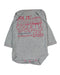 A Grey Bodysuits from Petit Bateau in size 0-3M for boy. (Front View)