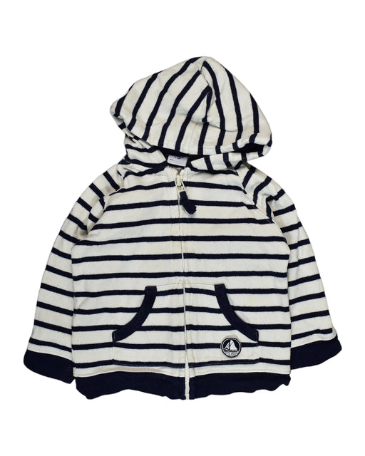 A White Lightweight Jackets from Petit Bateau in size 6-12M for boy. (Front View)