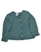 A Green Cardigans from Petit Bateau in size 6-12M for girl. (Front View)