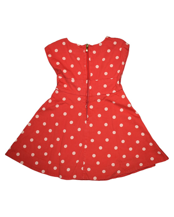 A Red Sleeveless Dresses from Kate Spade in size 4T for girl. (Back View)