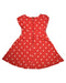 A Red Sleeveless Dresses from Kate Spade in size 4T for girl. (Back View)