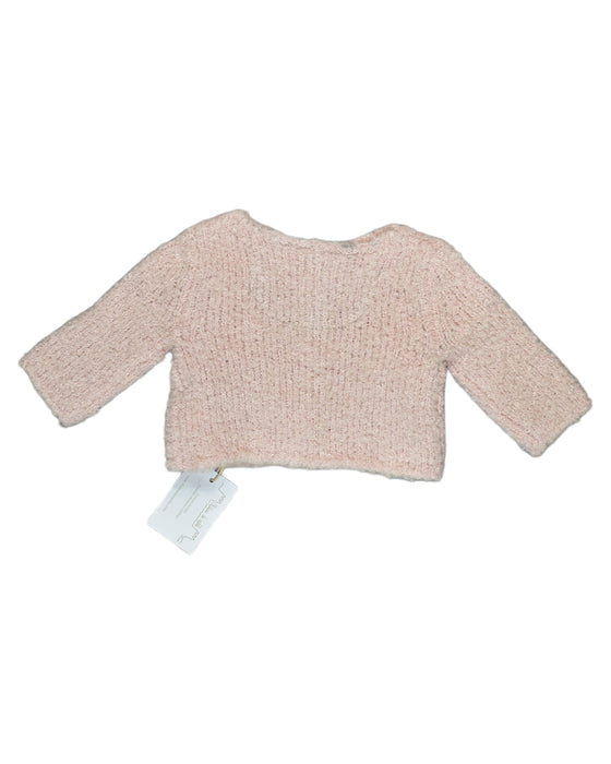 A Pink Cardigans from Chateau de Sable in size 0-3M for girl. (Back View)