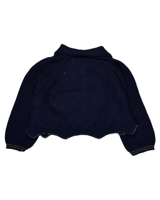 A Navy Cardigans from Catimini in size 3-6M for girl. (Back View)